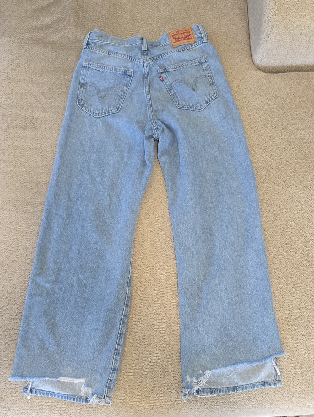 Levi's High Waisted Straight Jeans - Size 27 - Picture 5 of 14